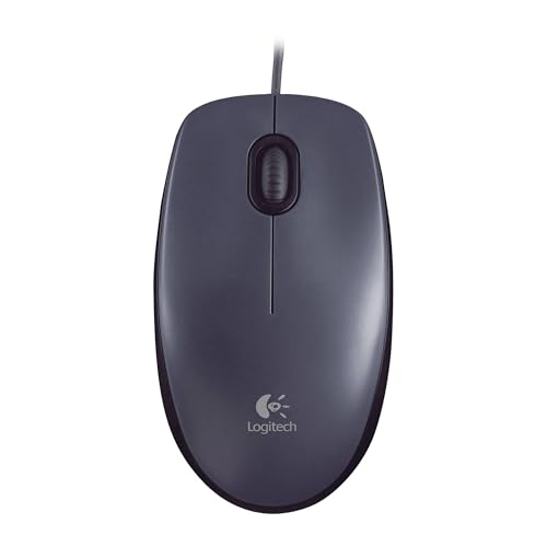 Przewodowa mysz optyczna Logitech M90 USB 1000 DPI, 3 przyciski, oburęczna, czarna