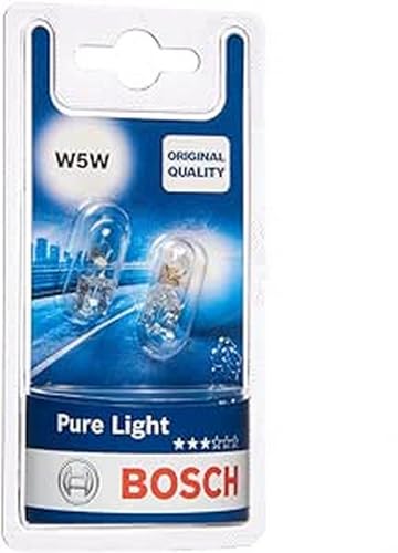 Żarówki samochodowe Bosch Automotive Pure Light W5W 5 W, zimna biel, 2 szt.