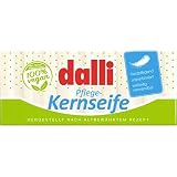Dalli Pflanzliche Kernseife 3 x 125 g (375 g) – Hergestellt nach altbewährtem Rezept, hautpflegend, unparfümiert, universell einsetzbar
