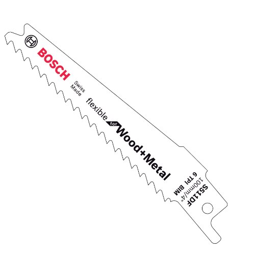 Bosch Professional 5 x brzeszczot do piły szablastej S511DF Flexible do drewna i metalu, długość 100 mm | 5,34€