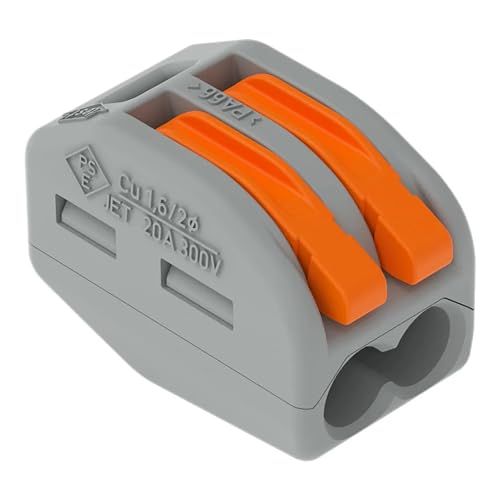 WAGO 222-412 - Szybkozłączka uniwersalna drut linka 2x 0,08-4mm², 50 szt.