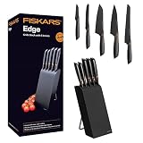 Fiskars Edge Bloque de cuchillos con 5 cuchillos
