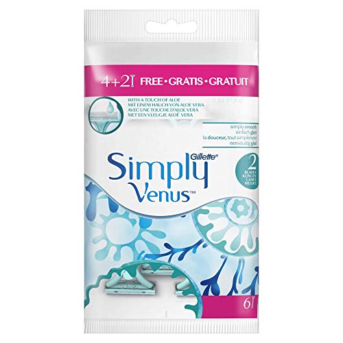 2 x 6 szt. Maszynka do golenia damska Gillette Simply Venus2 2,05€