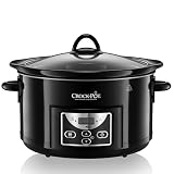 Crockpot Olla de Cocción Lenta | 4.7 Litros (hasta 5 Personas) | Temporizador Cu