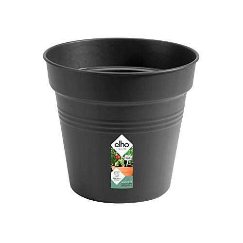 Doniczka elho Green Basics 17 cm z recyklingu, odporna na mróz i UV, czarna