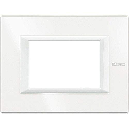 BTicino HA4803HD Axolute Placca Rettangolare, 3 Moduli, Bianco