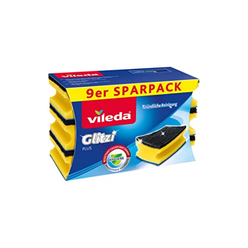 9 SZTUK - Vileda Glitzi Plus Gąbka