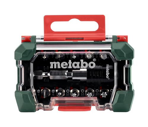Metabo 626703000 zestaw bitów 15 szt. w pudełku, 25 mm, PH, PZ, SL, Torx (Darmowa dostawa z PRIME)