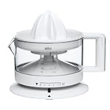 Braun CJ3000 WH – Exprimidor Eléctrico, 20 W, 350 ml, Cantidad de Pulpa Ajustable, Lavavajillas, Diseño Icónico, Blanco
