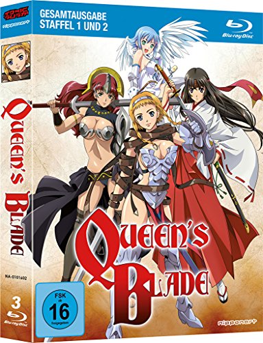 Queen's Blade Komplett-Box (Staffel 1+2) (OmU) [Blu-ray]