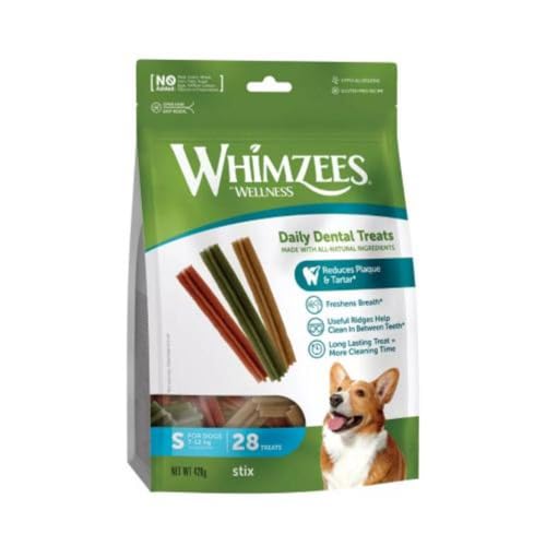 WHIMZEES Stix S, 28 Sztuk – Pielęgnacja Zębów, Rozmiar S | Prime