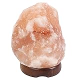 Lámpara de sal del Himalaya 1.5-2kg color naranja con interruptor regulable