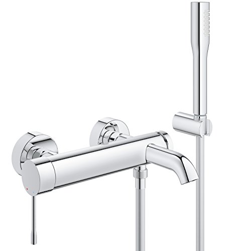 Grohe Essence Bateria Wannowa i Prysznicowa Srebrny 16.5 x 36.5 x 20 cm + BON 50 PLN na kolejne zakupy