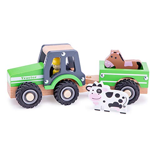 New Classic Toys Traktor Z Przyczepą I Zwierzętami