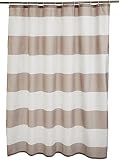 Amazon Basics Cortina de Ducha de Tela Resistente al Moho, 183 x 183 cm, Blanco