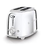 Smeg TSF01SSUK 50's Retro Style 2-Slice Toaster (Stainless Steel)