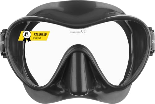CRESSI F1 - Maschera o Combo Set Maschera Frameless  Snorkel Dry per Immersioni e Snorkeling, Taglia Unica, Unisex