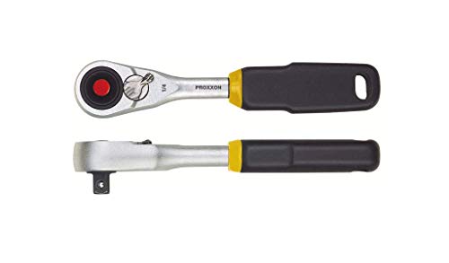 Proxxon 23160 mikro-kompaktowa grzechotka 6,3 mm (1/4") drobno ząbkowana z 72 zębami rozmiar główki 23 x 12 mm długość c...