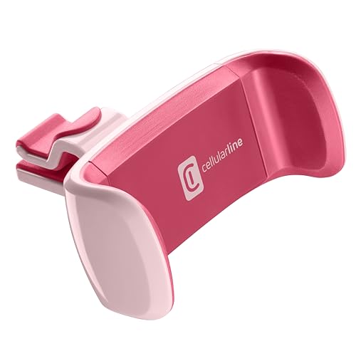 cellularline  Car Holder - Universal  Supporto Smartphone da Auto per Alette di Aerazione - Universale per Tutti i Cellu