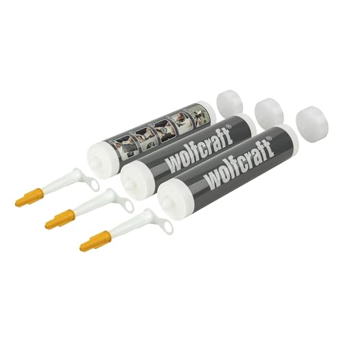 wolfcraft Set 3 Cartucce Vuote da 310 ml, Contenitori per Sigillanti