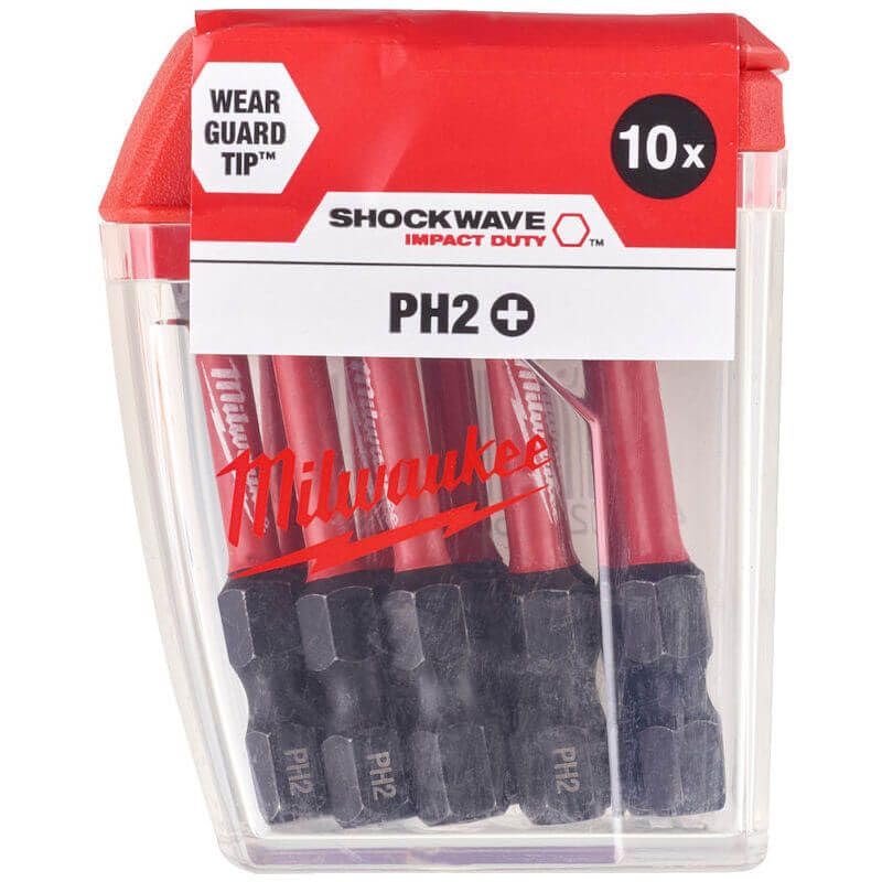 Milwaukee SHOCKWAVE PH2 10szt 50mm 4932430855P