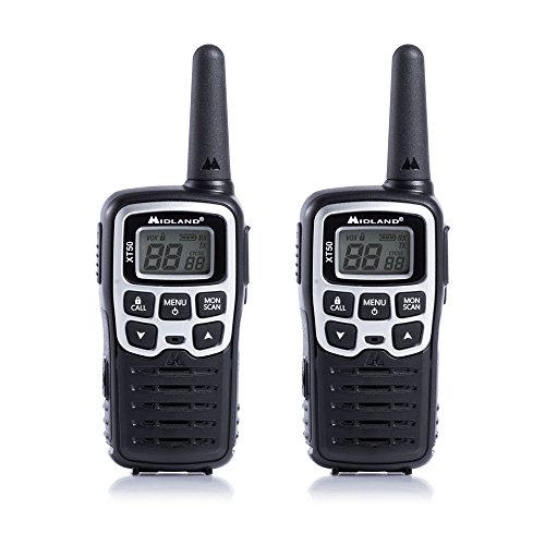 Krótkofalówki PMR446 Midland XT50 C1178 24 kanały, zasięg do 8 km, VOX, zestaw 2 szt.