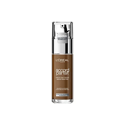 LOréal Paris Fondotinta Liquido, Incarnato Uniforme e Illuminato, Finish Naturale, Per Tutti i Tipi di Pelle, Formula co