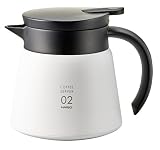 Hario V60 Insulated - Cafetera pour over de acero inoxidable, 600ml, diseño aislado térmico