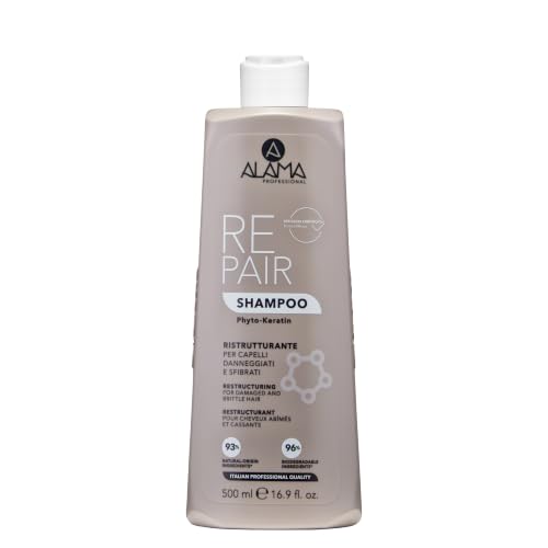 Alama Professional REPAIR Shampoo Ristrutturante per Capelli Danneggiati e Sfibrati 500 ml
