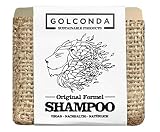 GOLCONDA Haarseife Original Formel – für fettiges Haar und empfindliche Kopfhaut, zertifizierte Naturkosmetik, vegan, plastikfrei, palmölfrei, 65 g