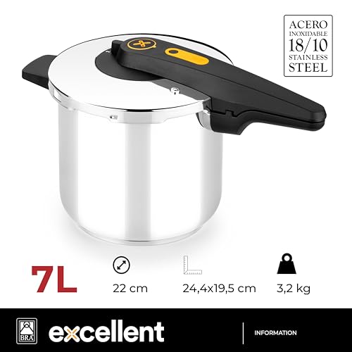 Szybkowar Bra Excellent 7 L Stal nierdzewna
