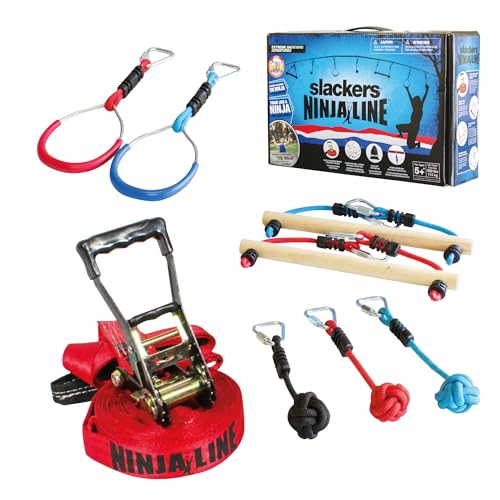 Schildkröt Slackers Ninja Line Starter Set (11m) – Hindernisparcours für den Garten