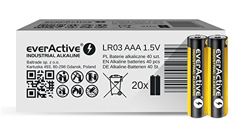 everActive baterie alkaliczne AAA LR03 industrial