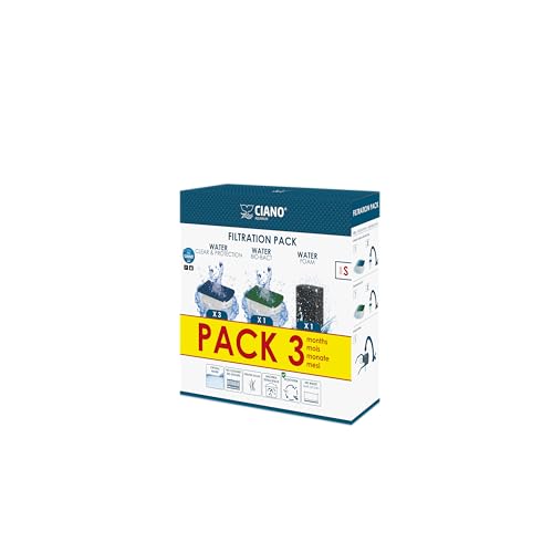 Ciano Web Pack 3 Mesi Kit Consumabili per Acquario Taglia S - Taglia Small + Standard