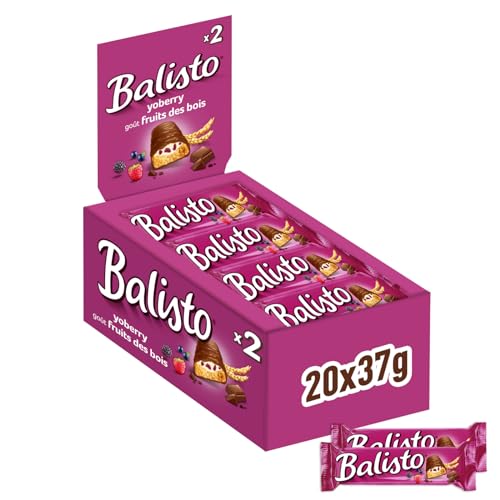 Balisto Yoberry batonik czekoladowy, jogurt-jagody zbożowe, 20 x 37 g (740g) | 7€