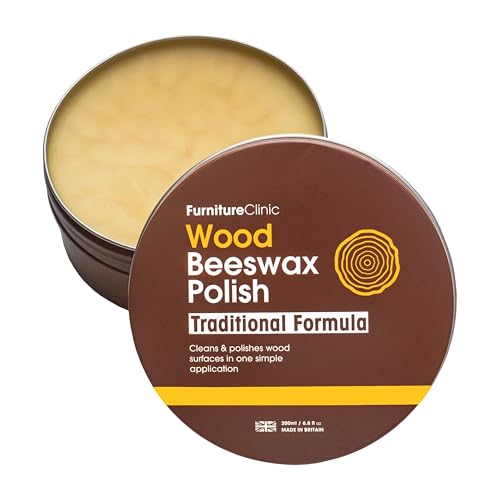 Cera dApi Naturale per Legno  Mobili Furniture Clinic: 200ml - Rifinisce e Lucida Ogni Legno per Armadi, Porte, Paviment