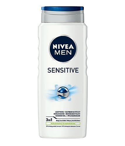 NIVEA MEN Sensitive Męski Żel pod prysznic 5w1 - Do twarzy ciała i włosów Łagodzący 500 ml