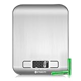 Etekcity EK6015 Báscula de Cocina Digital de Acero Inoxidable, Alta Precisión 5 kg, Pantalla LCD