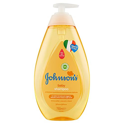Johnsons Baby Shampoo bambini delicato e ipoallergenico, Shampoo neonati con formula Non Più Lacrime