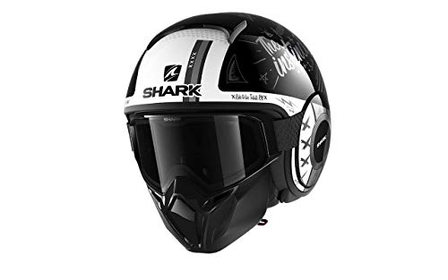 Męski kask motocyklowy NC SHARK czarny/biały rozmiar XS