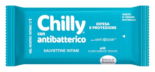 Chilly, Salviettine Intime con Antibatterico, 12 pz