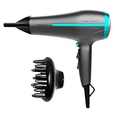 Cecotec Bamba IoniCare 5200 Aura Black - Secador de pelo iónico 2300W, concentrador y difusor, ion real