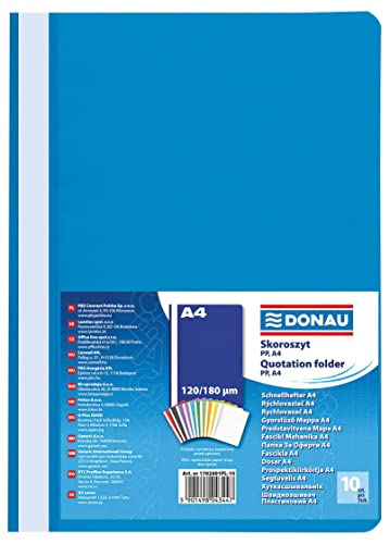DONAU Cartella Portadocumenti A4 10 Pz