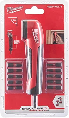 MILWAUKEE Udarowa nasadka kątowa 90 SHOCKWAVE Bity 4932471274 + bity. Taka sama cena Allegro.