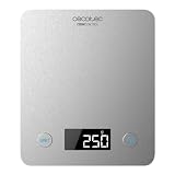 Cecotec Báscula de Cocina Cook Control 10000 Connected con App, 5 kg, Acero INOX