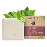SANTE Naturkosmetik Festes Shampoo Glanz & Pflege Bio-Birkenblatt – veganes festes Shampoo für glanzloses Haar, zertifiziert, 60 g
