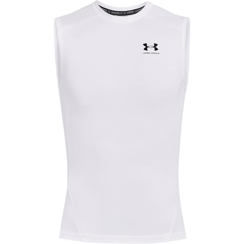 Under Armour Baselayer HG Comp Tank top męski biały [Rozmiar L, S w cenie 82,99zł]
