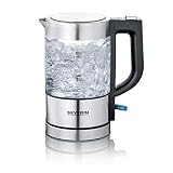 Lewis' Premium Hervidor de Viaje - 0.5L, acero inoxidable, plegable, 600W, compacto para maleta