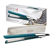 Remington Advanced Coconut Therapy S8648 - Plancha de pelo con cerámica avanzada con coco y filtros UV, placas flotantes extralargas, 5 temperaturas hasta 230°C, digital