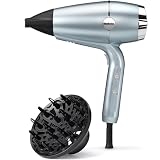 BaByliss D773DE Hydro Fusion - Secador de pelo profesional Super Iónico, tecnología de plasma, difusor, 3 temperaturas